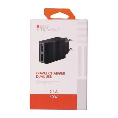 СЗУ IS 2USB 2400mAh Black (IS-TC-2USBBK12W-000B210) фото 