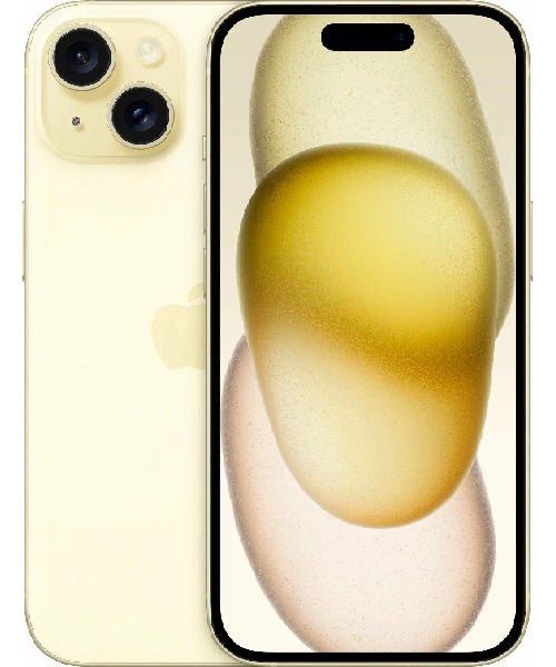 Телефон Apple iPhone 15 128Gb (Dual SIM) Yellow фото 